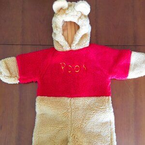 Disney Halloween Winnie the Pooh Costume Hooded Plush Size 12-24 Months